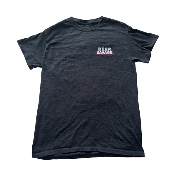 Beer Savage T-Shirt S-M Men’s - Picture 1 of 5